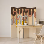 COLORFUL STRINGS Rumsavdelare 4 paneler