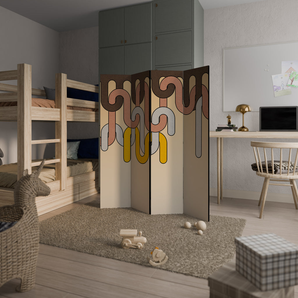 COLORFUL STRINGS Rumsavdelare 4 paneler