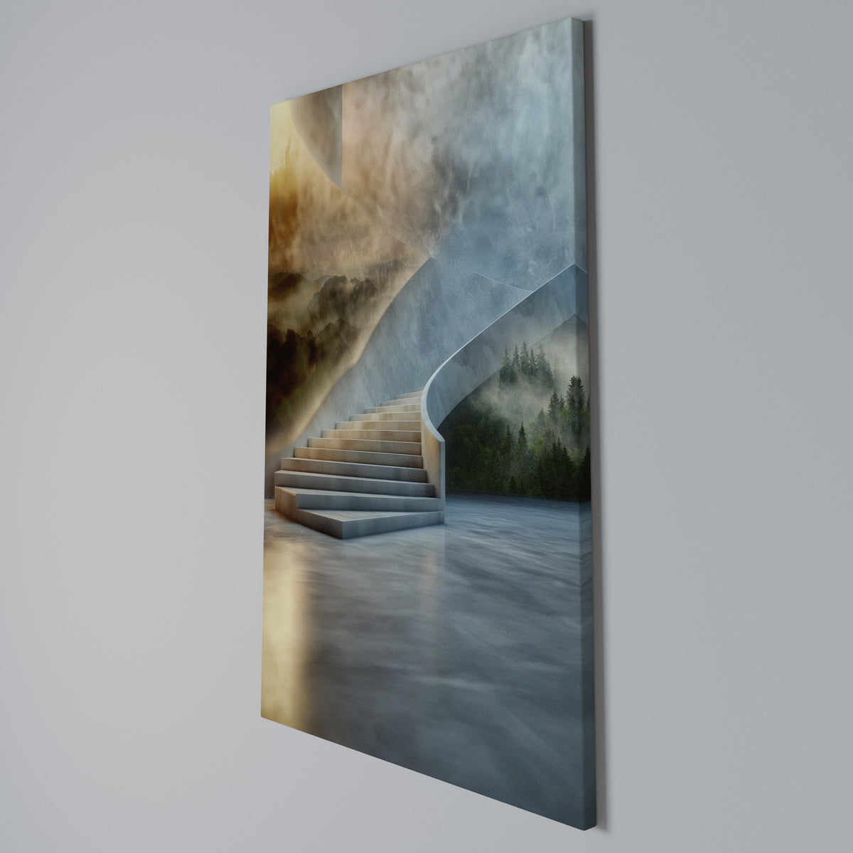 STEPS TO SERENITY Vertical Canvas Print
