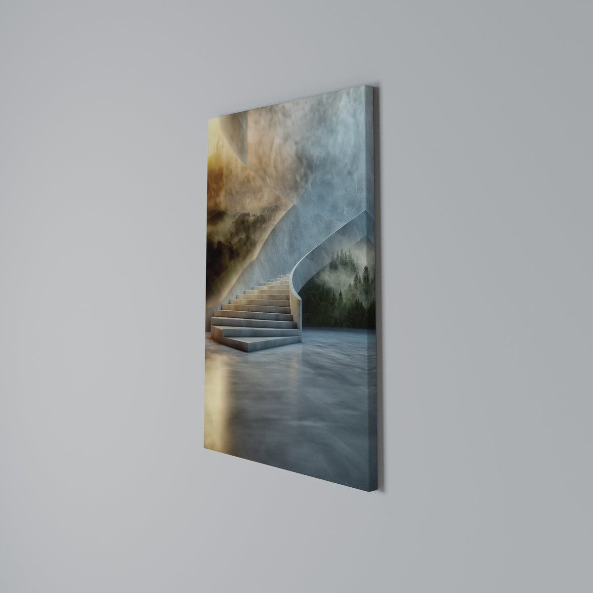 STEPS TO SERENITY Vertical Canvas Print