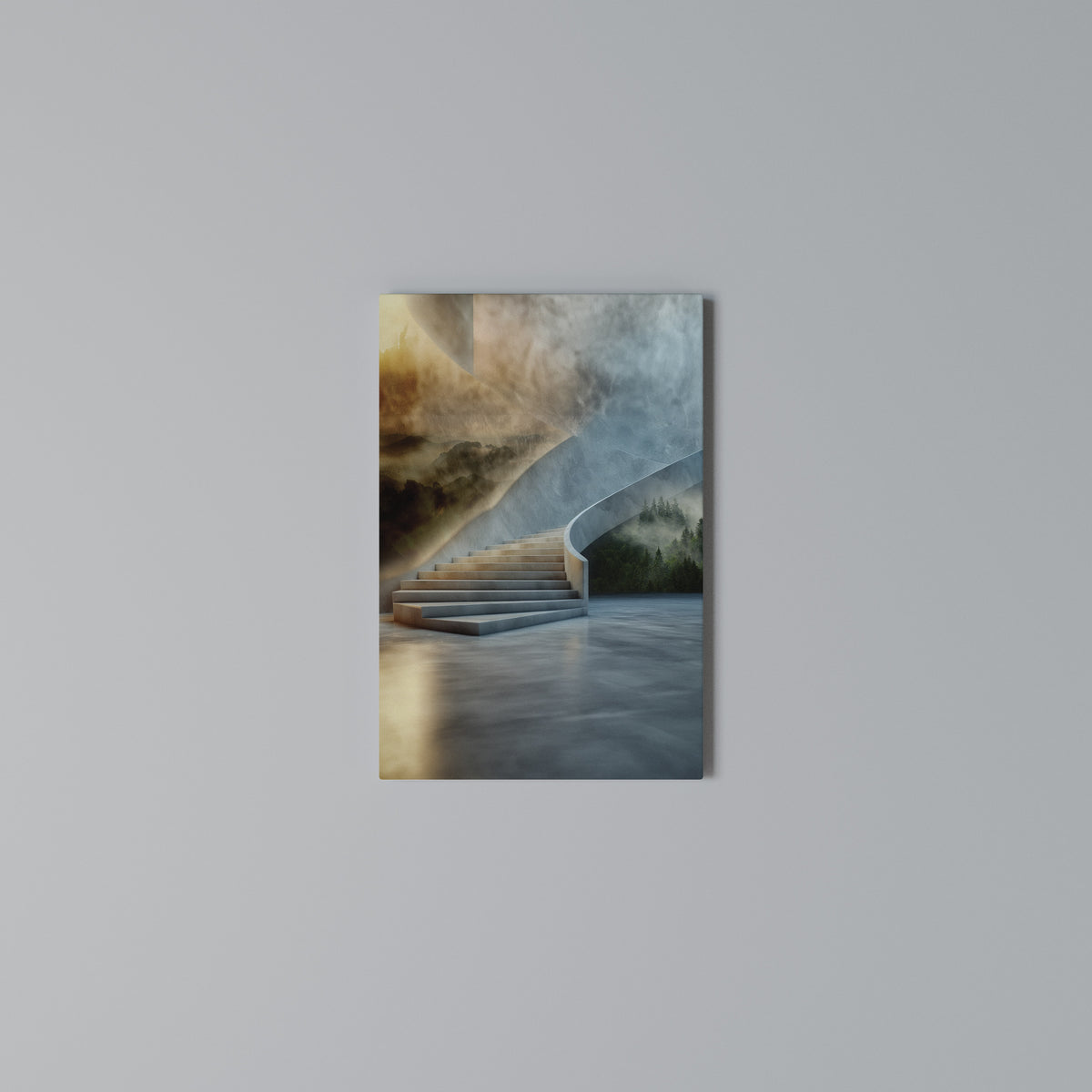 STEPS TO SERENITY Vertical Canvas Print