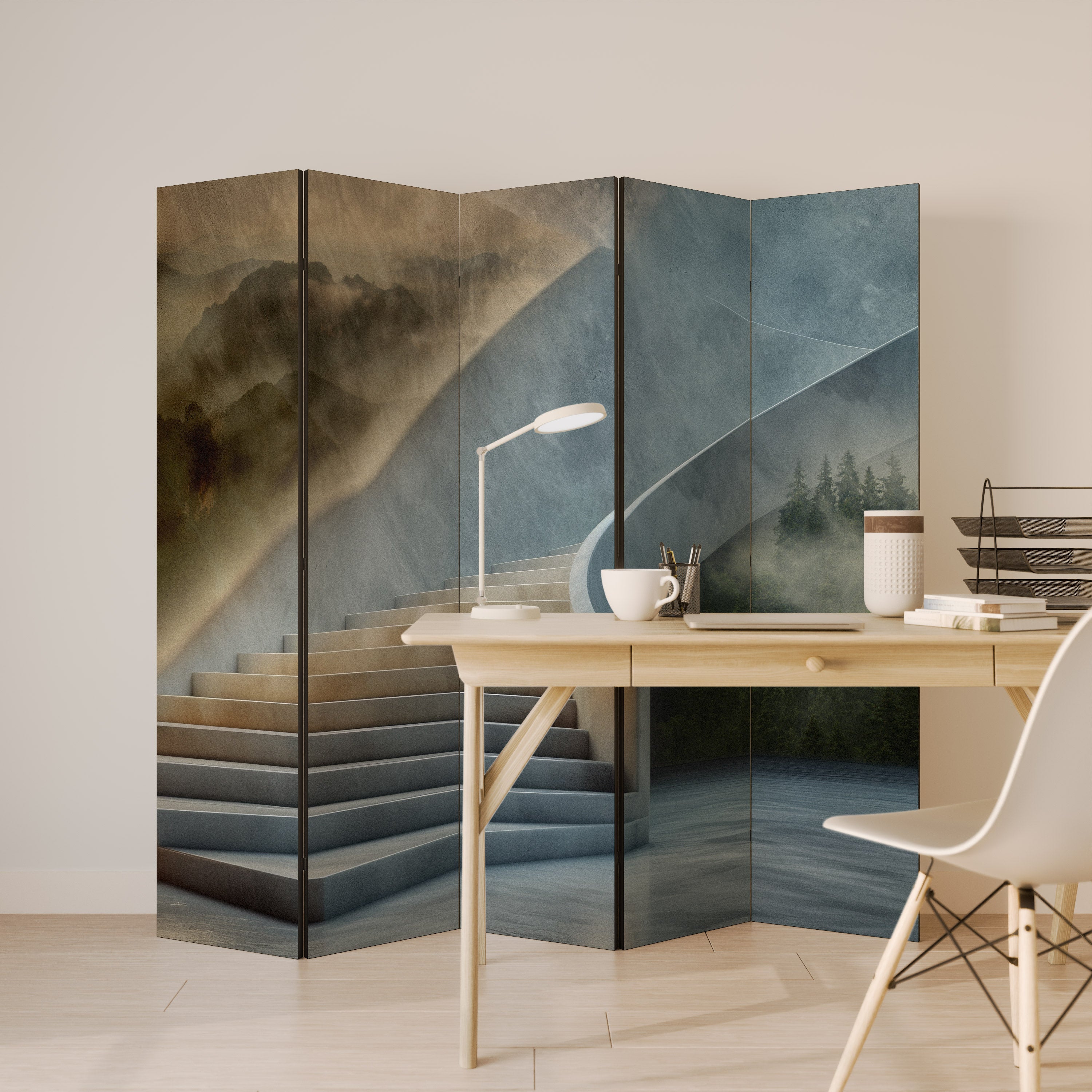 STEPS TO SERENITY Παραβάν με 5 πάνελ