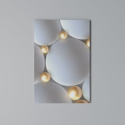 LUMINOUS SPHERICAL HARMONY Cuadro en lienzo vertical
