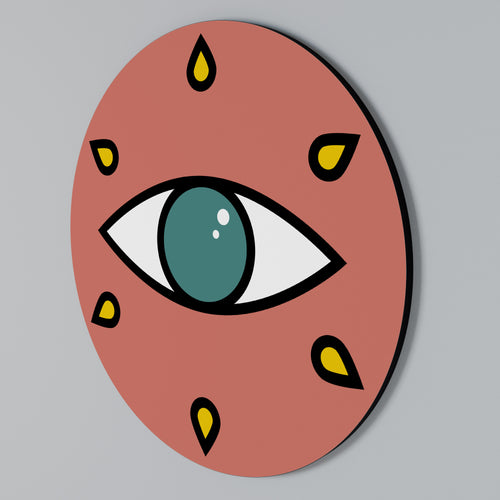 SEE EVERYTHING Rund väggdekor