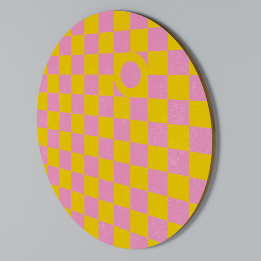 OPTIMISTIC WORLD Round Wall Art