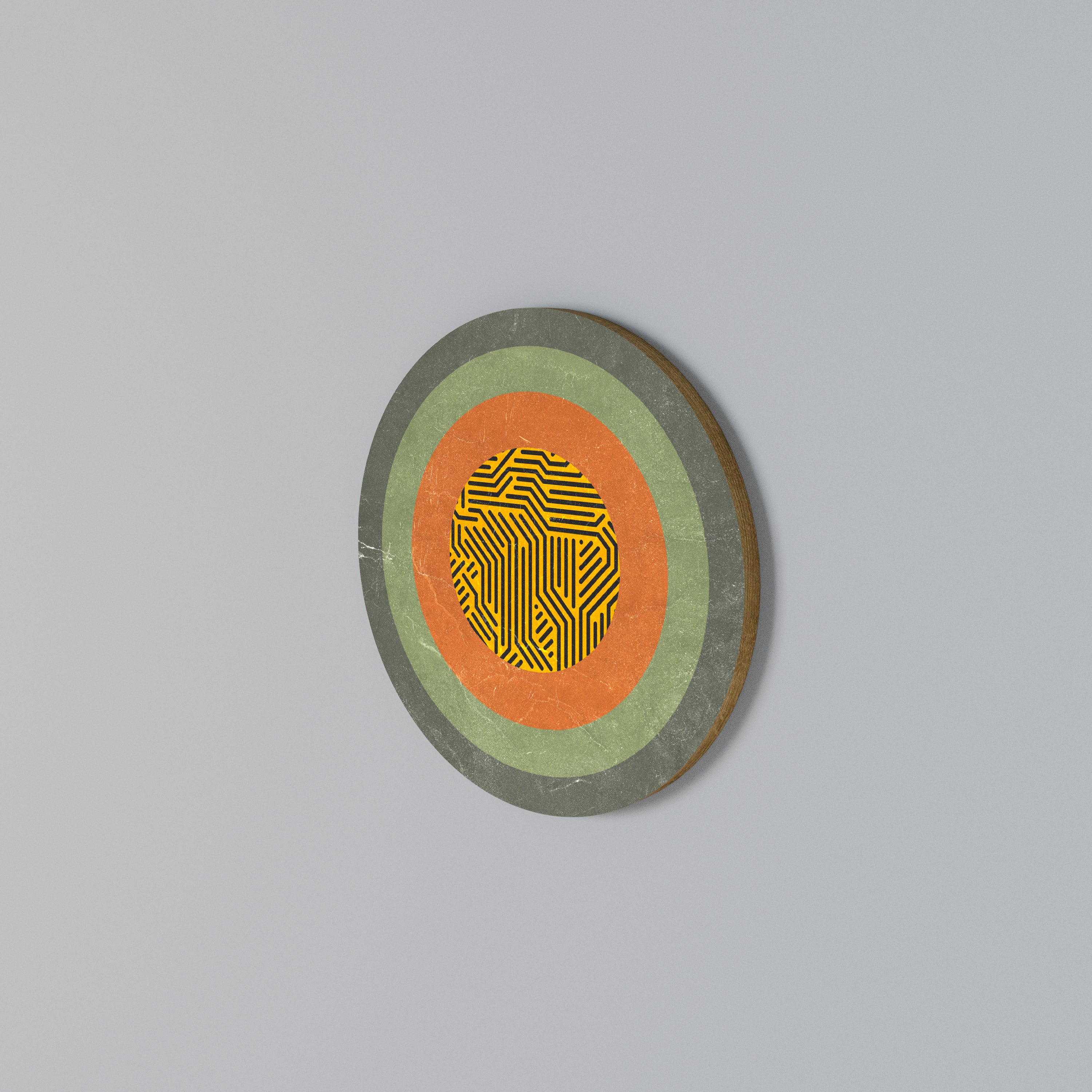 MELANCHOLY CIRCLES Round Wall Art