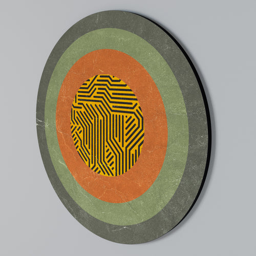 MELANCHOLY CIRCLES Rund väggdekor