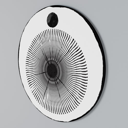 DARKNESS IS COMING Rundes Wandbild