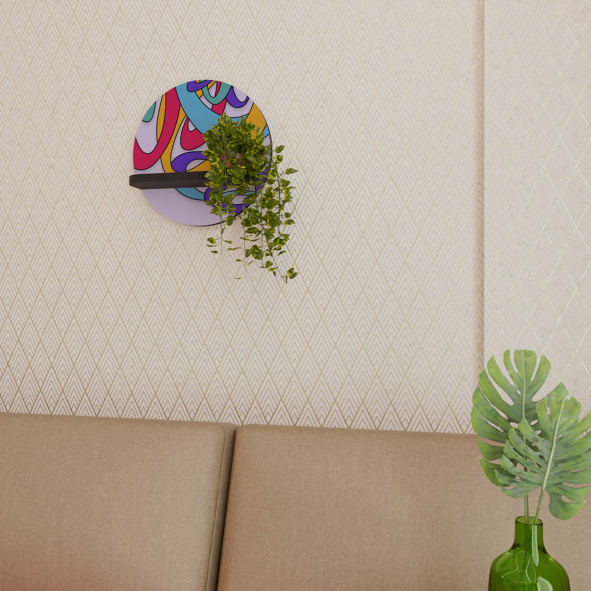 COLOR STREAM Decorative Art Shelf