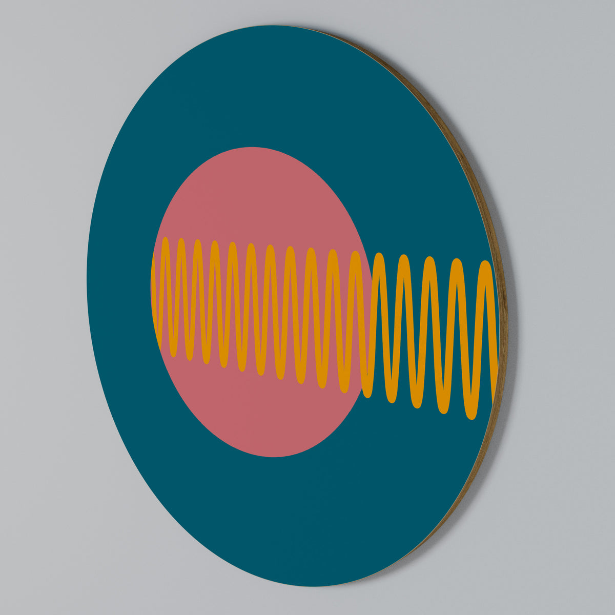 SOUND SOURCE Arte de Parede Redonda