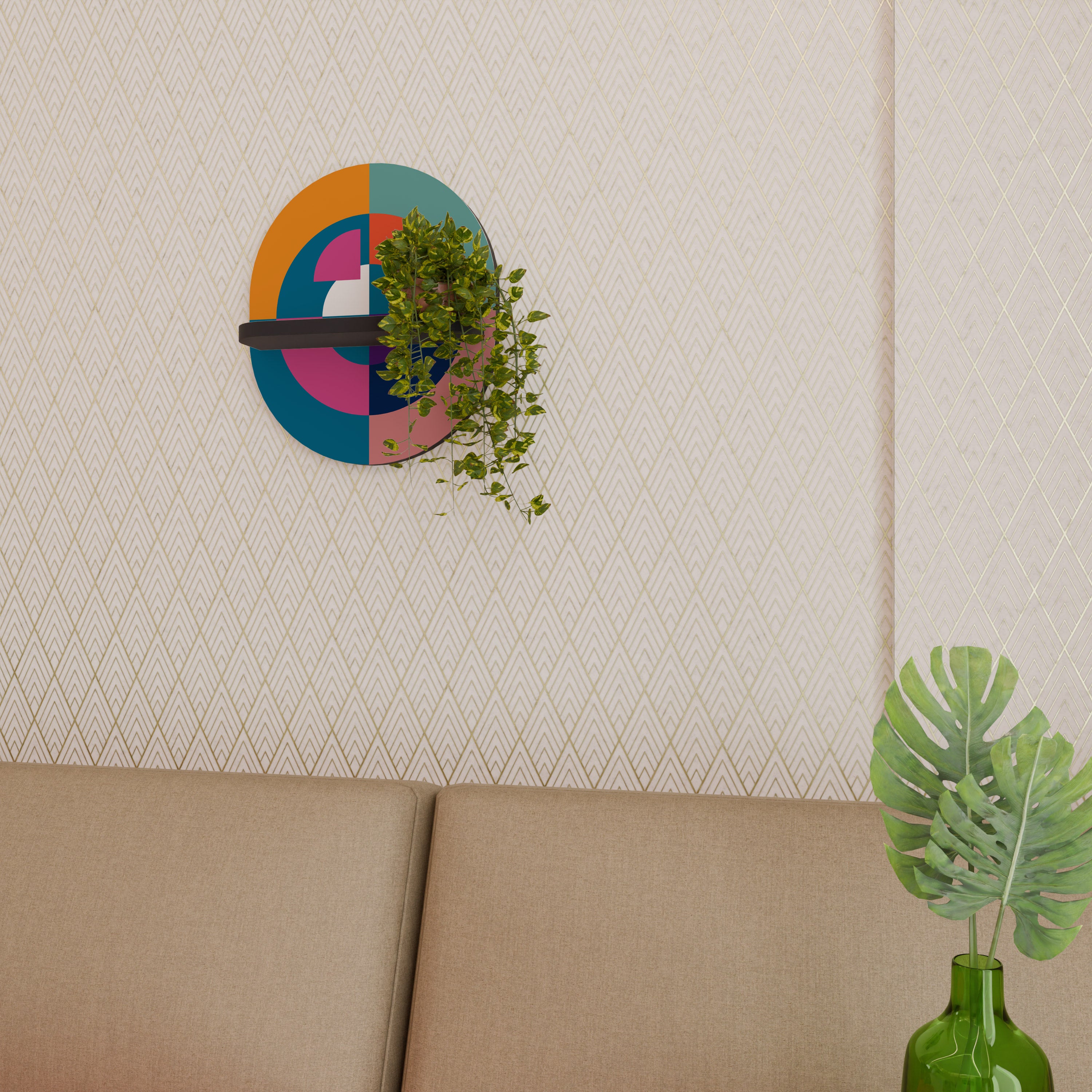 CREATING TOGETHER Decorative Art Shelf