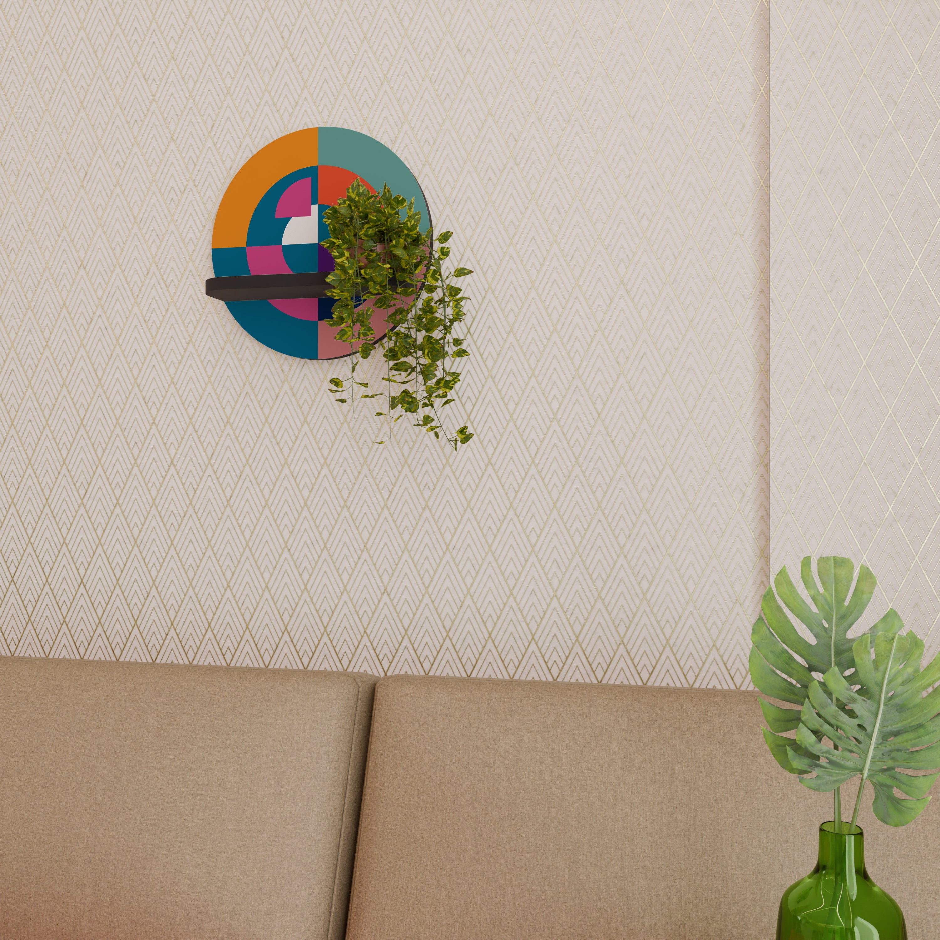 CREATING TOGETHER Decorative Art Shelf