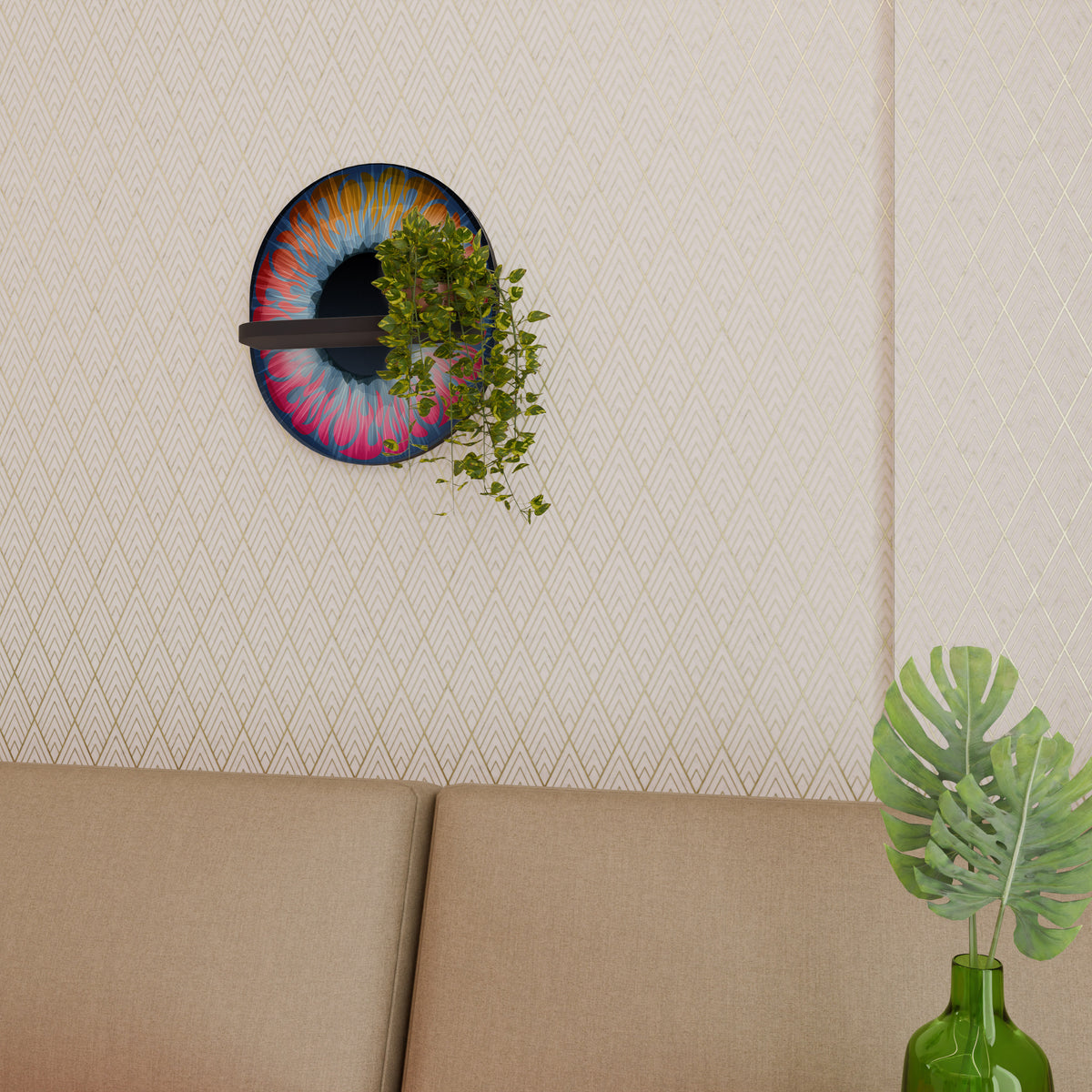 FANTASY EYE Dekoratives Wandregal