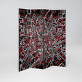 BROKEN LINES 4-Panel Room Divider