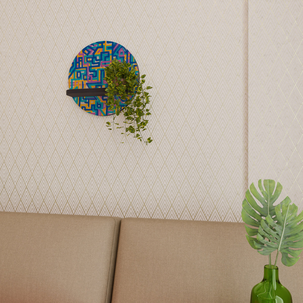 MEMORIES MAP Decorative Art Shelf