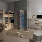 MEMORIES MAP 3-Panel Room Divider