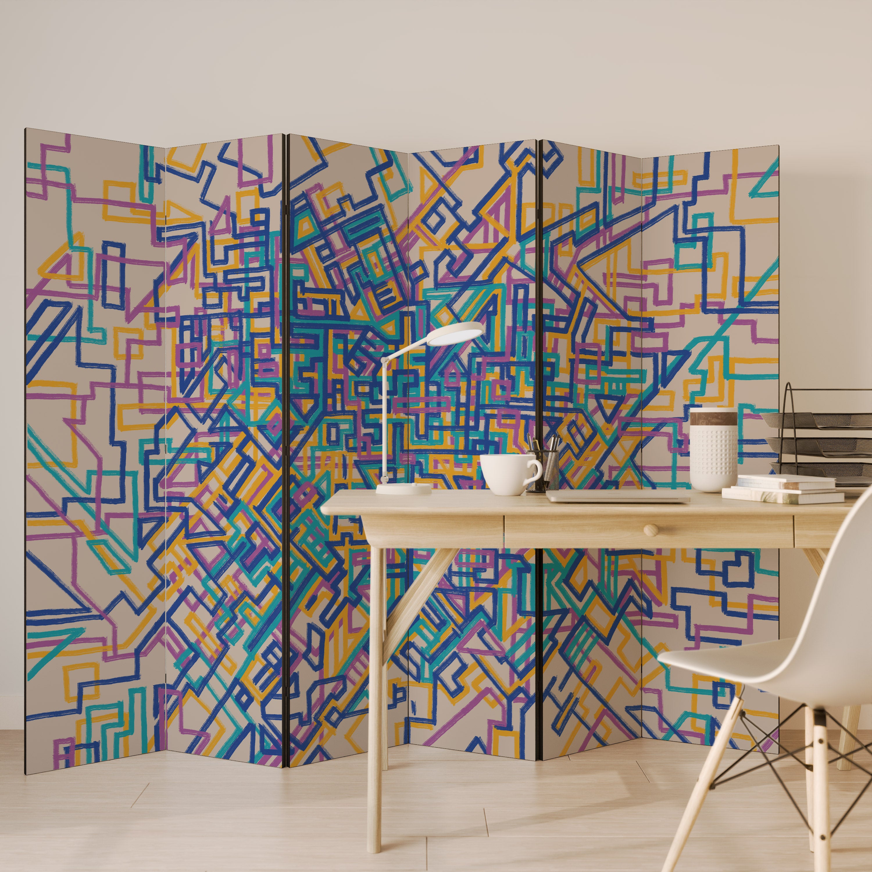 MEMORIES MAP Rumsavdelare 6 paneler