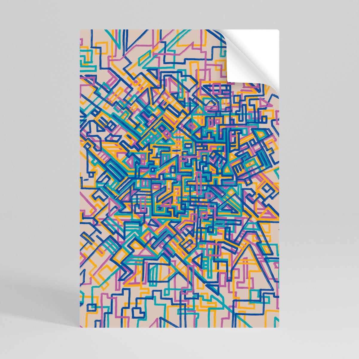 MEMORIES MAP Poster Verticale Adesivo