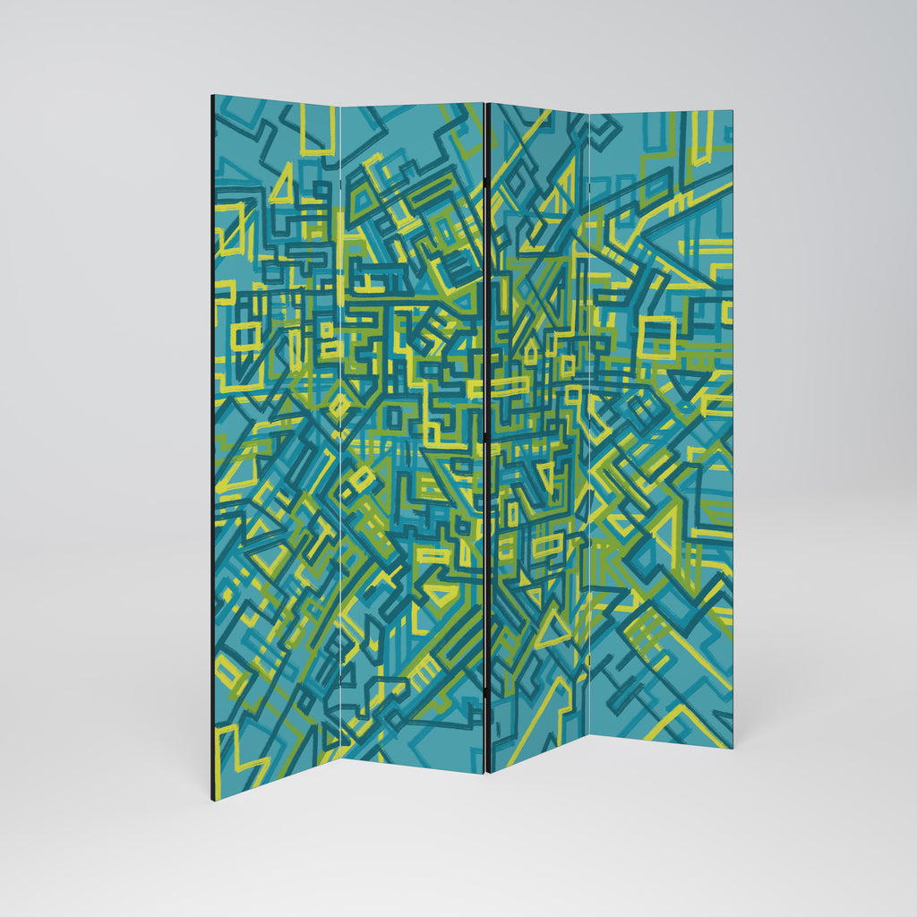 NOSTALGIC MEMORIES Biombo de 4 paneles