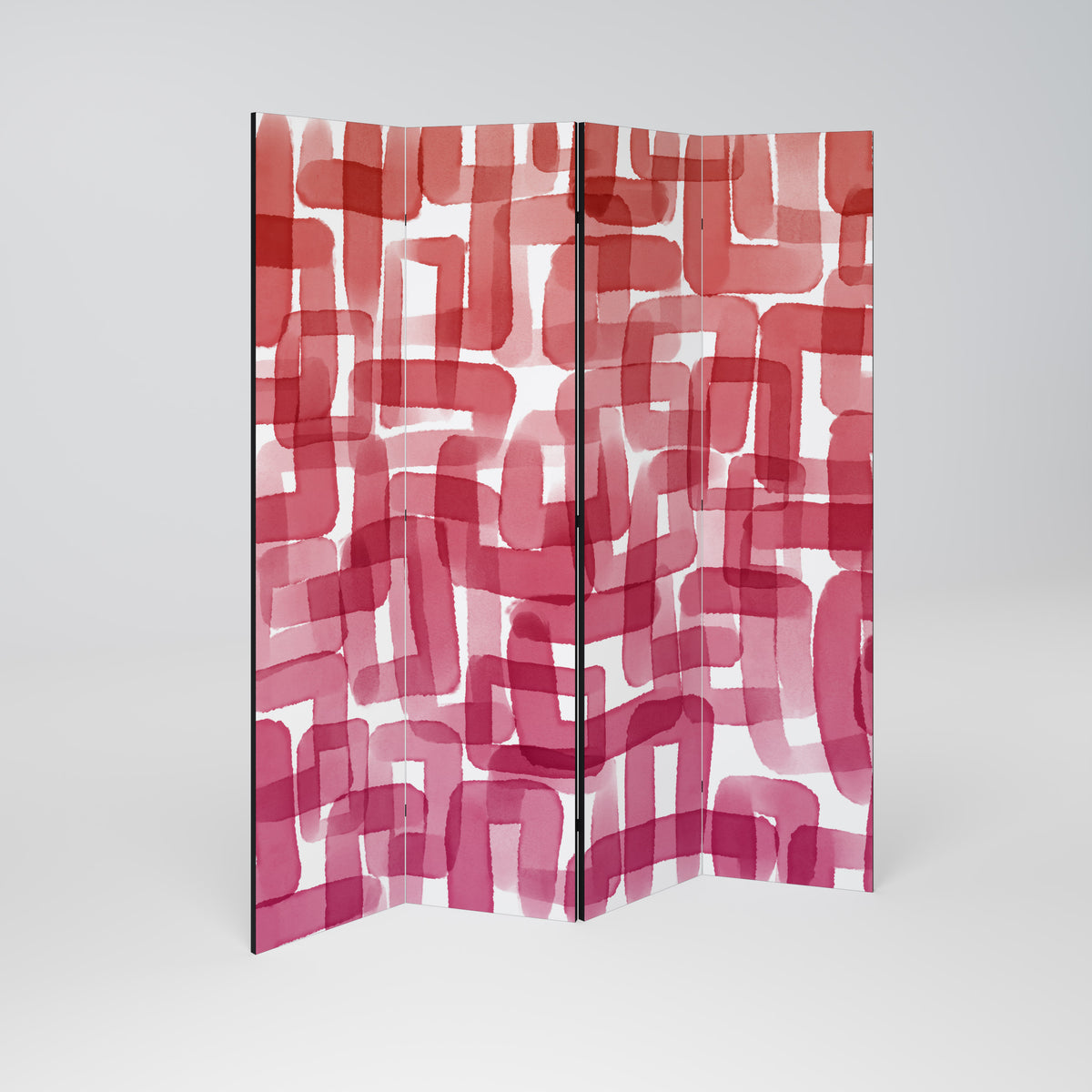 KALEIDOSCOPIC CUBISM 4-teiliger Paravent