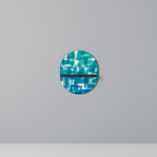 TURQUOISE RECTANGLES Decorative Art Shelf