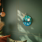 TURQUOISE RECTANGLES Decorative Art Shelf