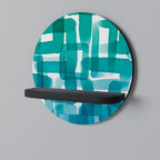 TURQUOISE RECTANGLES Decorative Art Shelf