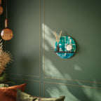 TURQUOISE RECTANGLES Decorative Art Shelf