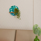 TURQUOISE RECTANGLES Decorative Art Shelf