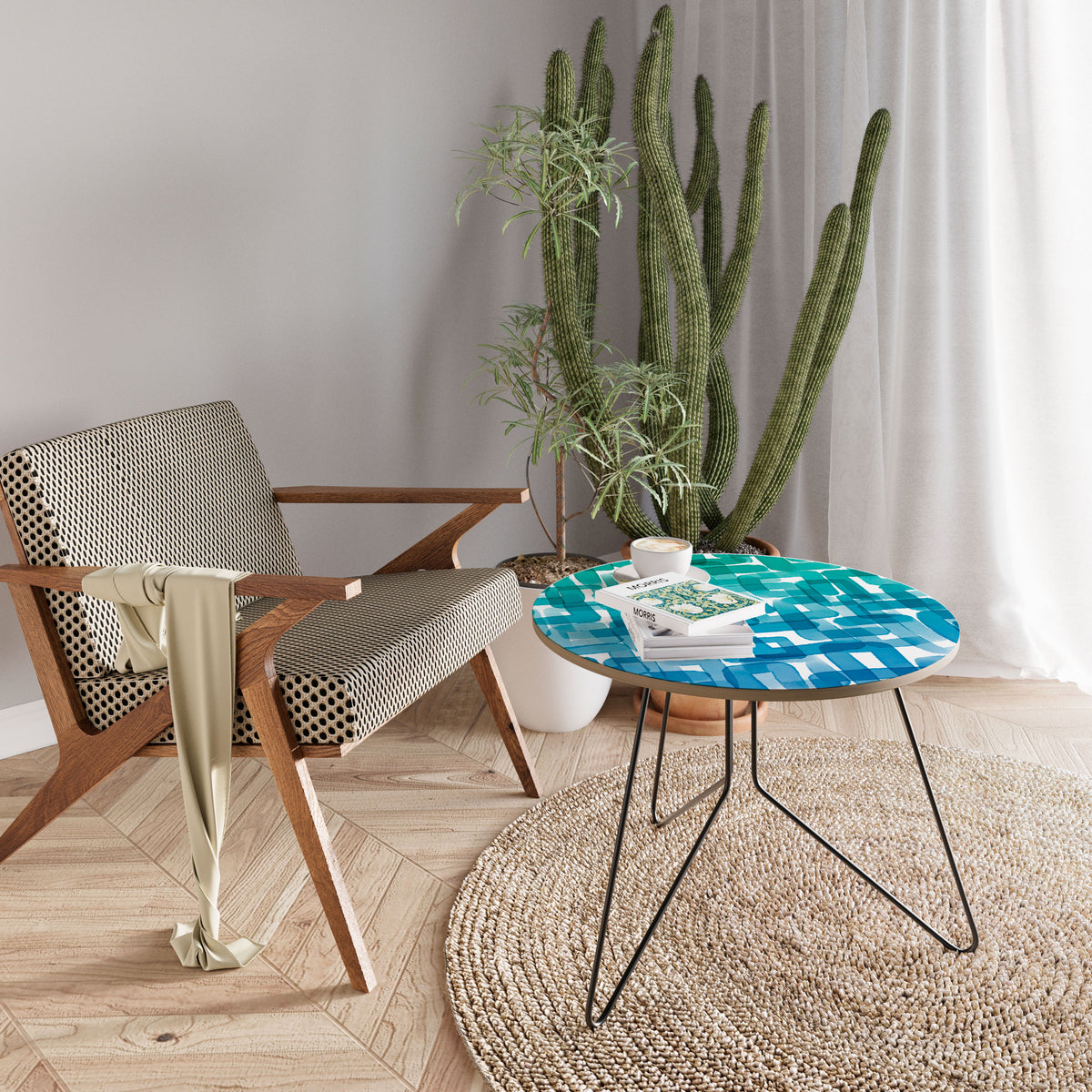 TURQUOISE RECTANGLES Coffee Table