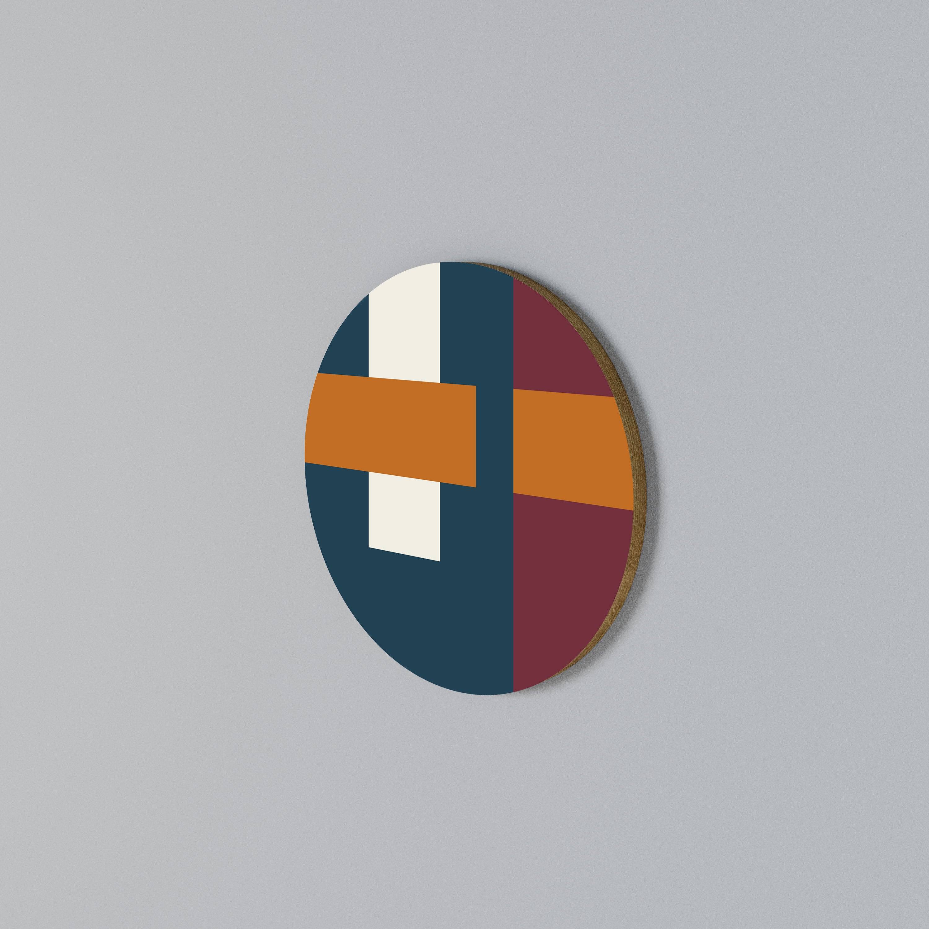 GEOMETRIC MELANCHOLY Rund väggdekor