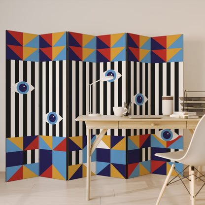 ABSTRACTION AND GEOMETRY 6-teiliger Paravent