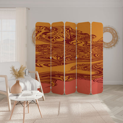 FLOATING THOUGHTS 5-Panel Plywood Room Divider