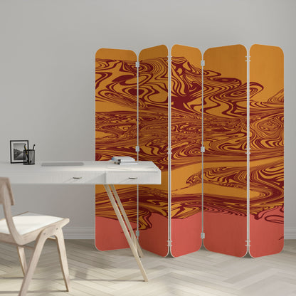 FLOATING THOUGHTS 5-Panel Plywood Room Divider