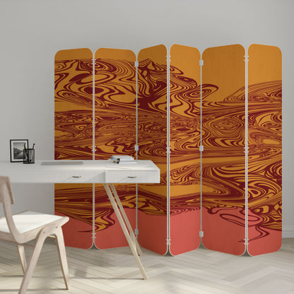 FLOATING THOUGHTS 6-Panel Plywood Room Divider