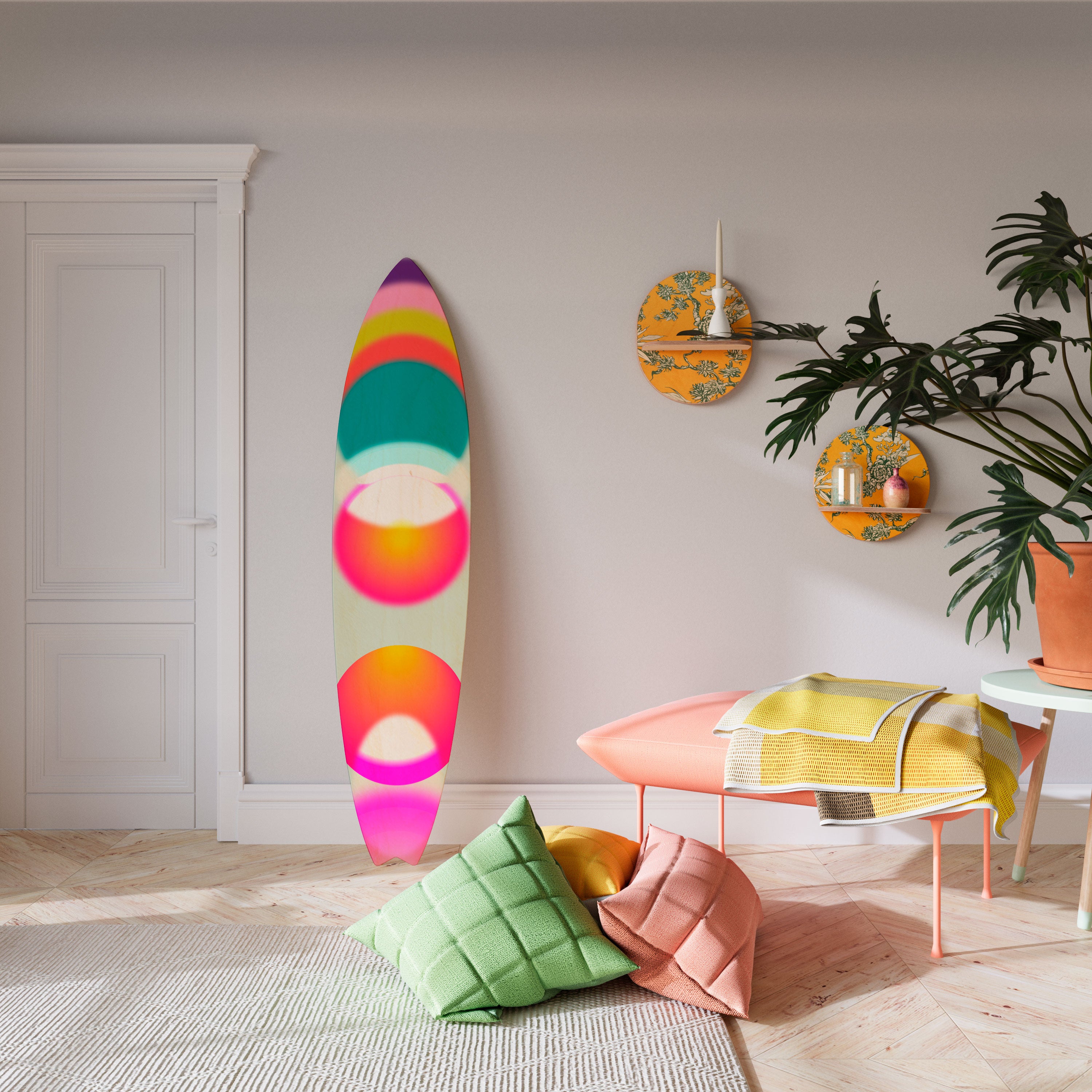 SYMPHONY OF COLORS Surfboard Decorative Panel
