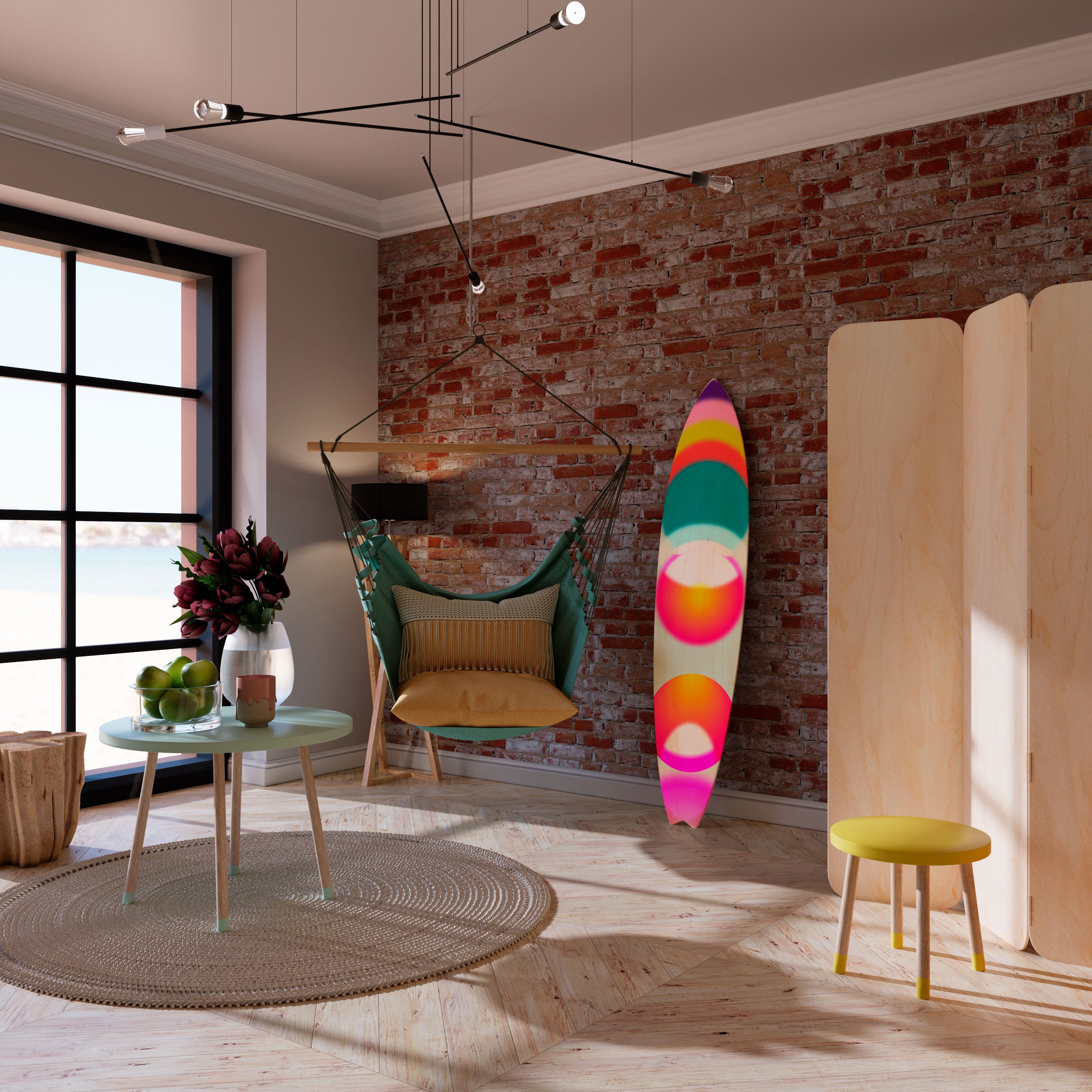 SYMPHONY OF COLORS Surfboard Decorative Panel