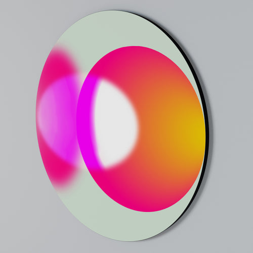 SYMPHONY OF COLORS Round Wall Art