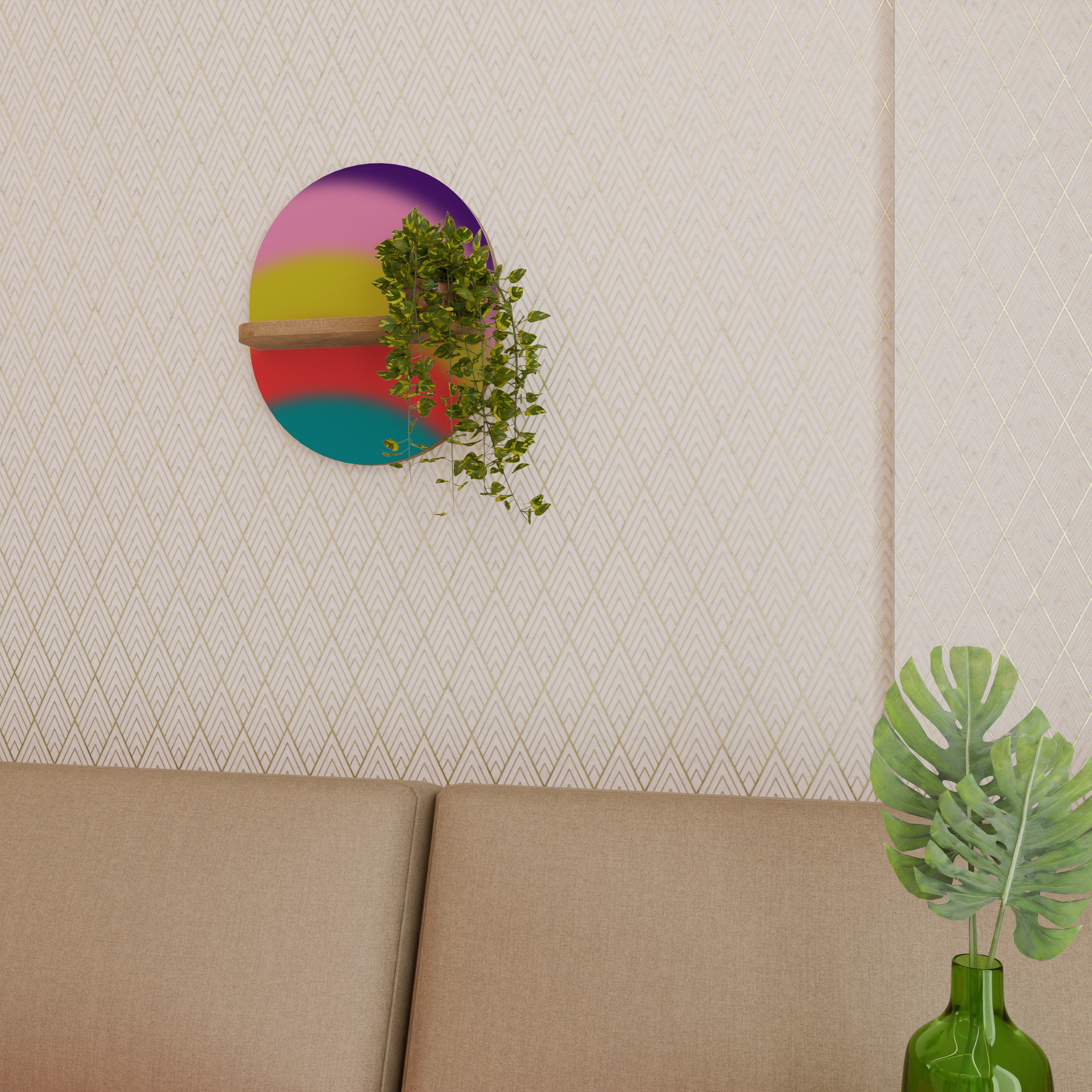 RAINBOW TIME Decorative Art Shelf