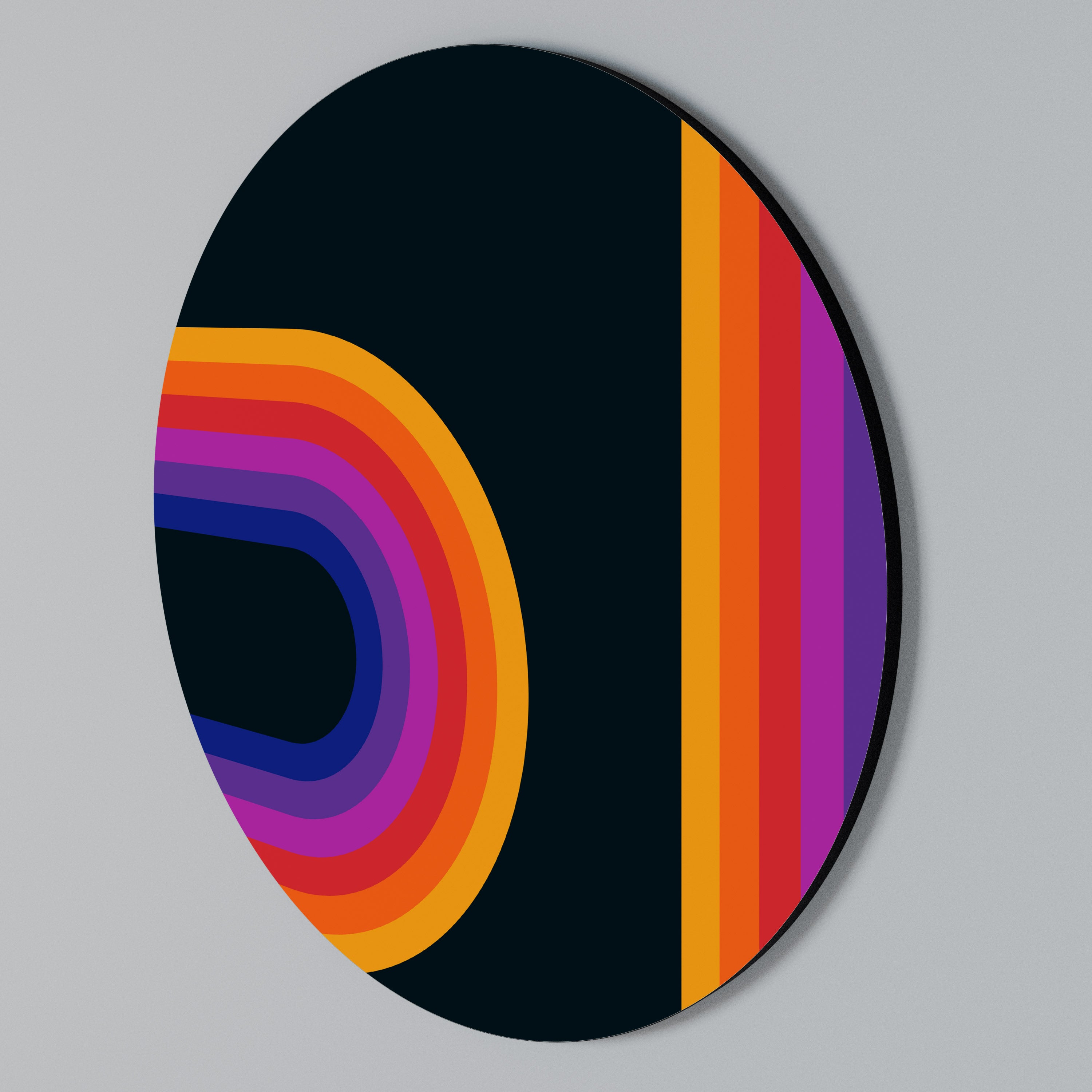 BLINDED BY THE LIGHTS Rund väggdekor