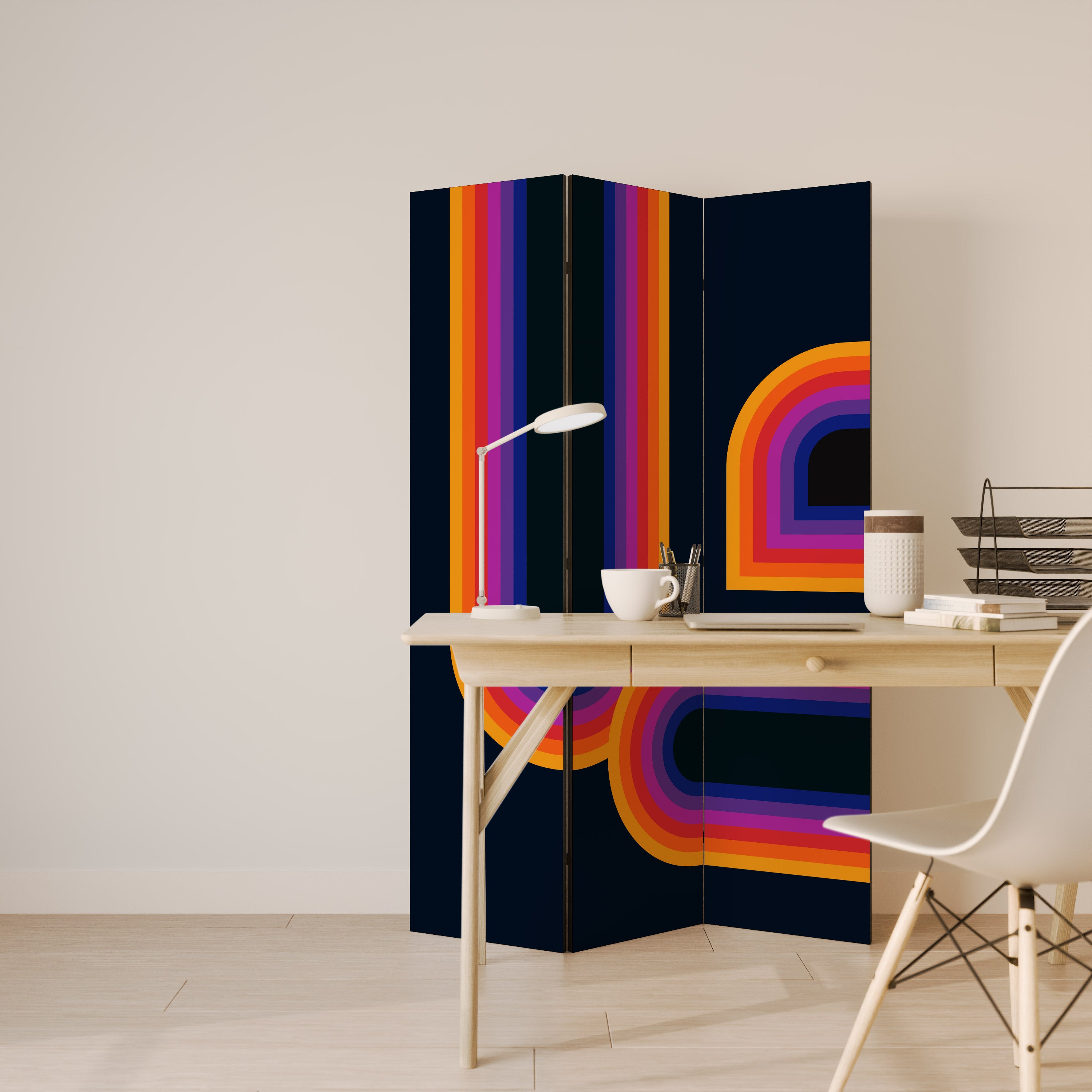 BLINDED BY THE LIGHTS Dekorativ rumsavdelare – 3 paneler