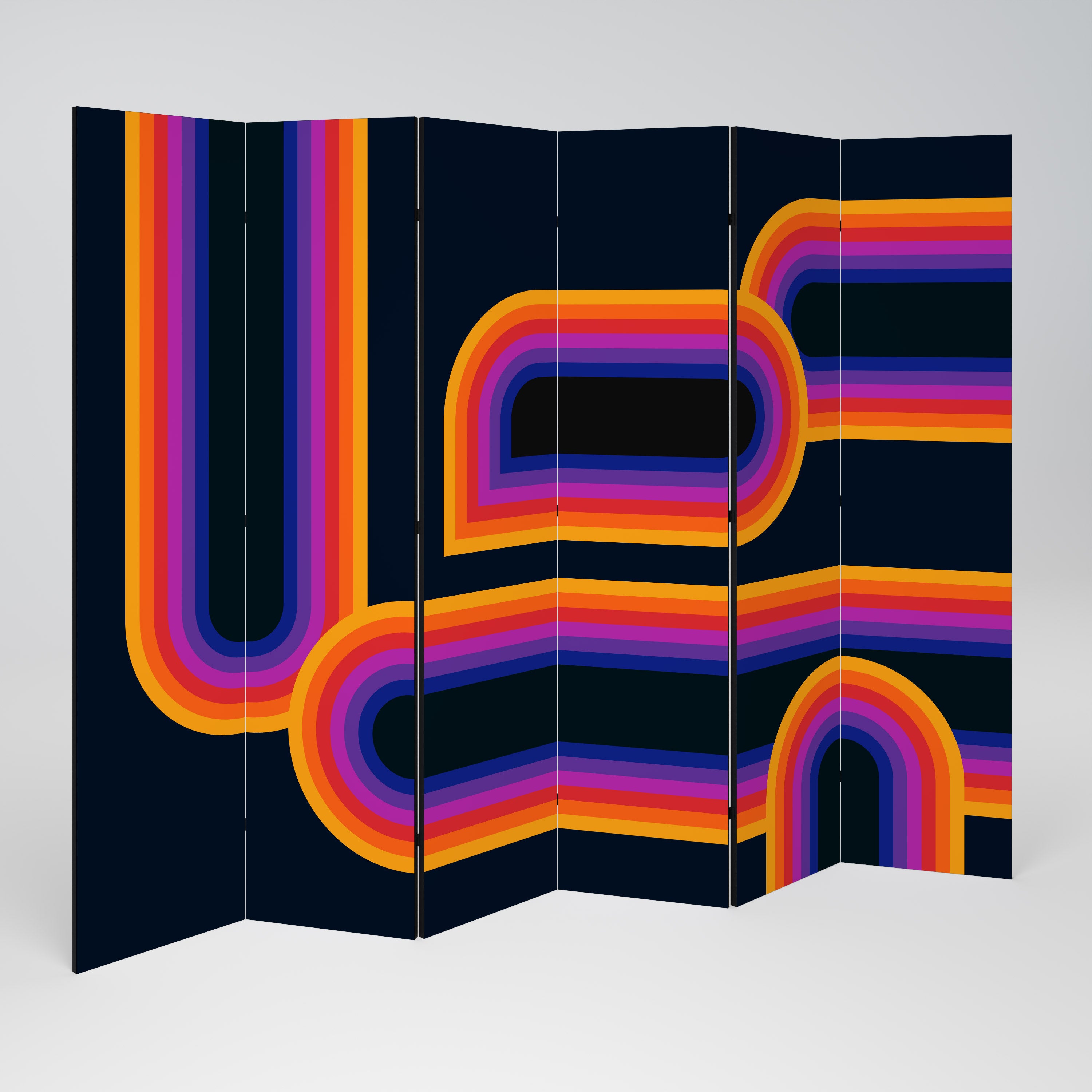 BLINDED BY THE LIGHTS Rumsavdelare 6 paneler