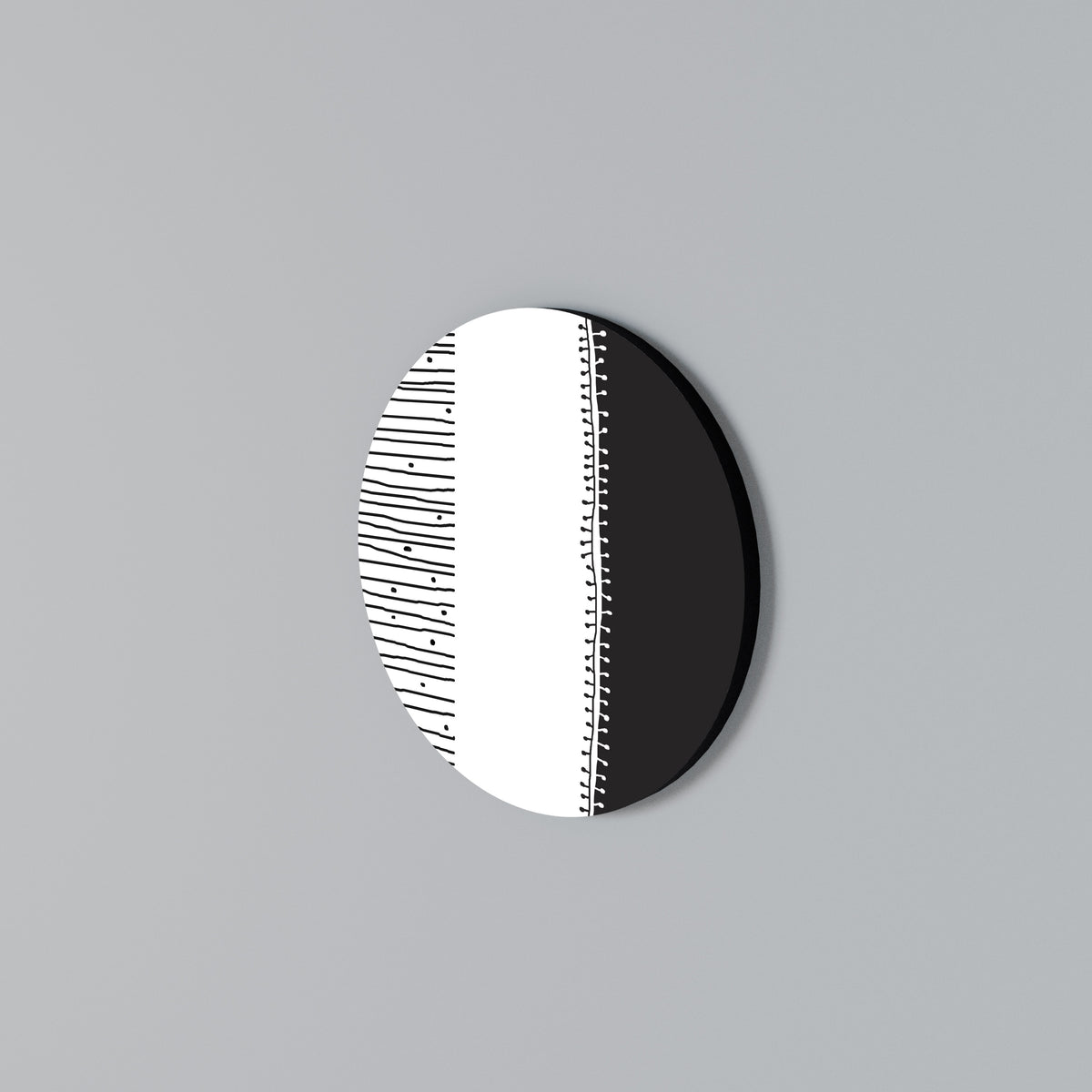 MONOCHROME MUSE Arte de pared redondo