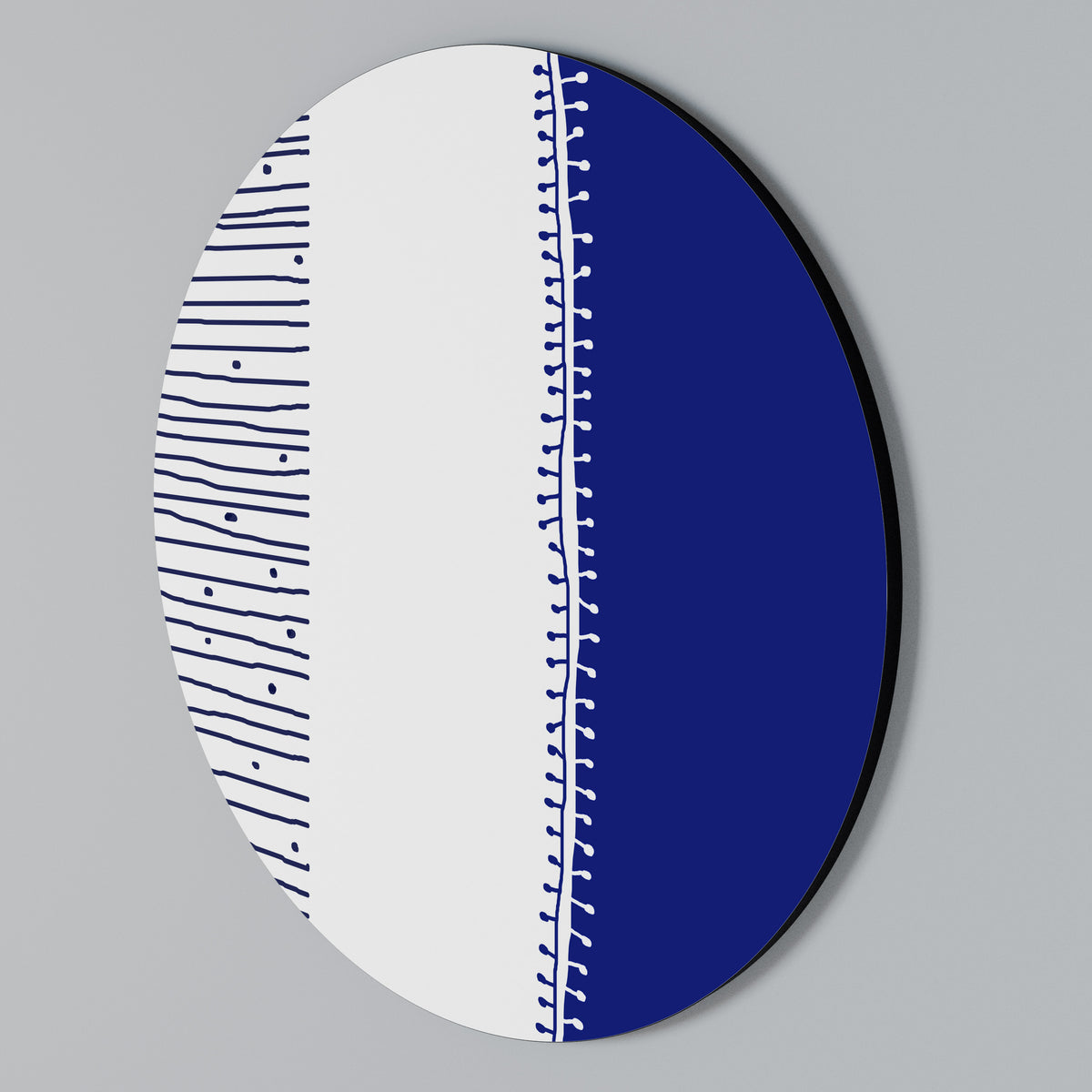 BLUE HARMONY DESIGN Kulatá nástěnná dekorace