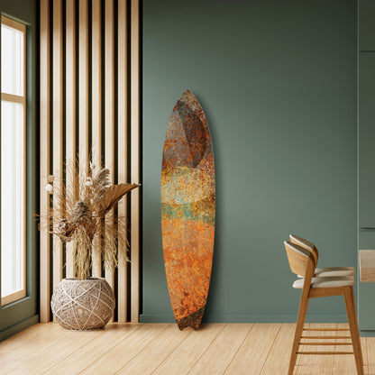 ANTIQUE AURA Panel decorativo de tabla de surf
