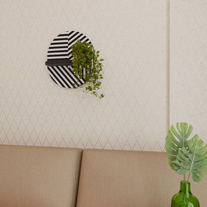 LATTICE LINES Art Shelf