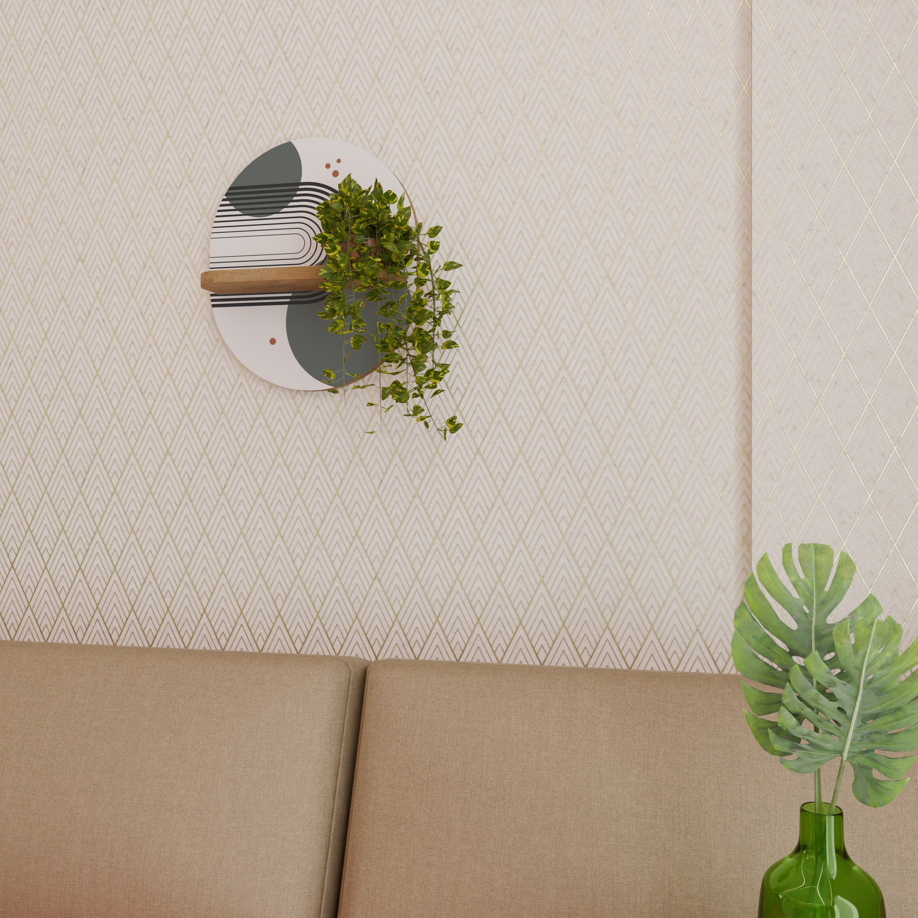 ORBITAL DECOR Decorative Art Shelf