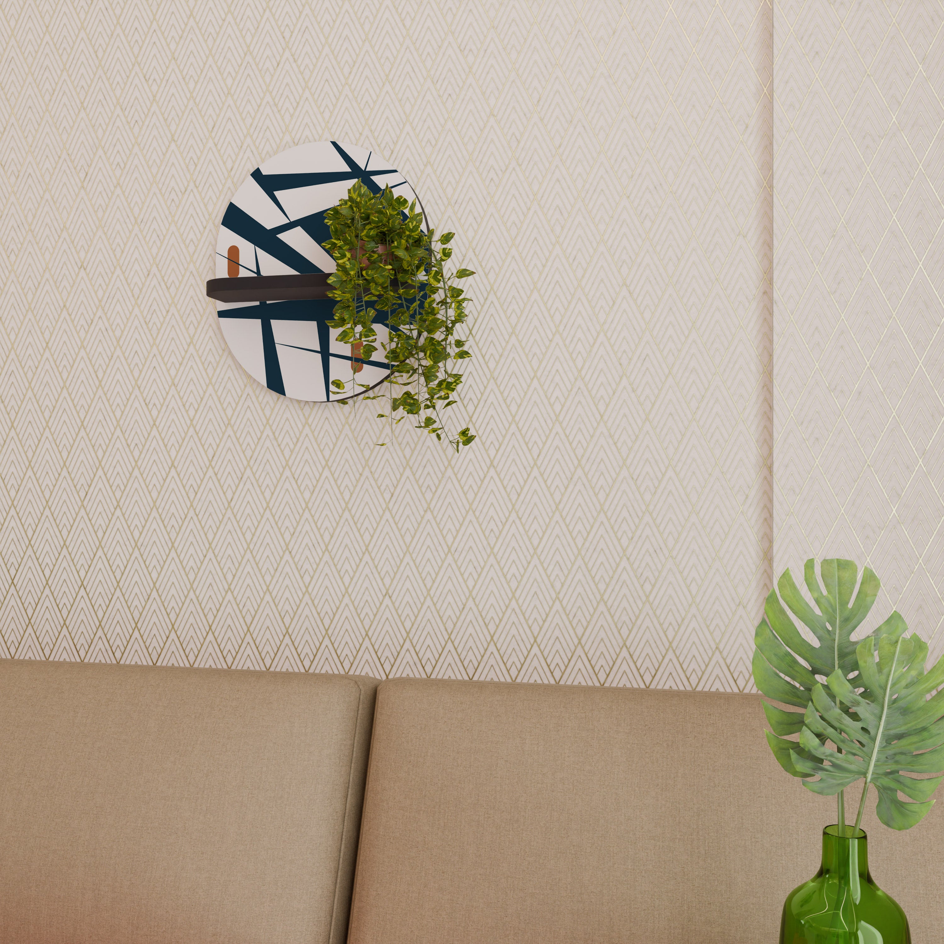 SHADOW SYMPHONY Decorative Art Shelf