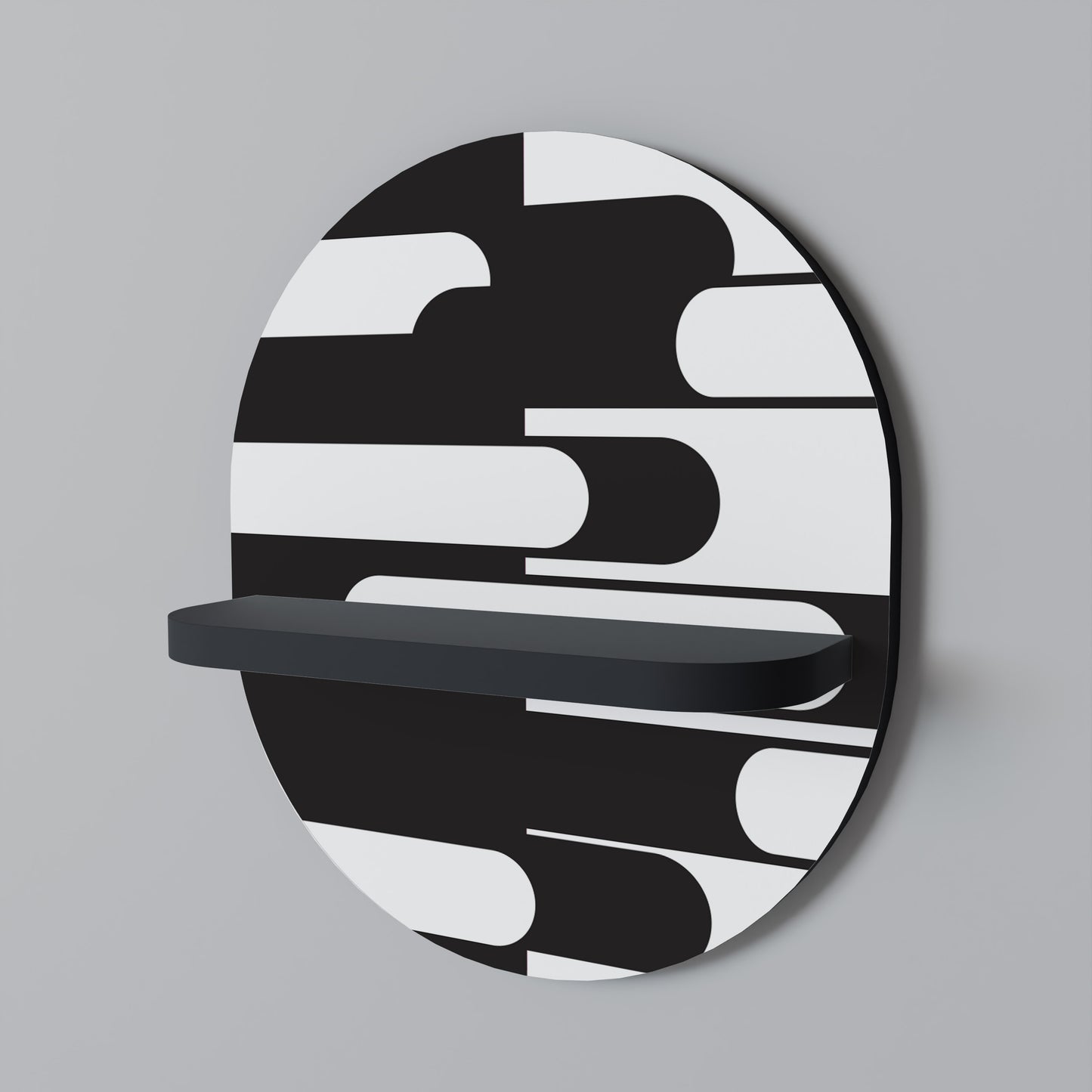 ACHROMATIC CONTRAST Art Shelf