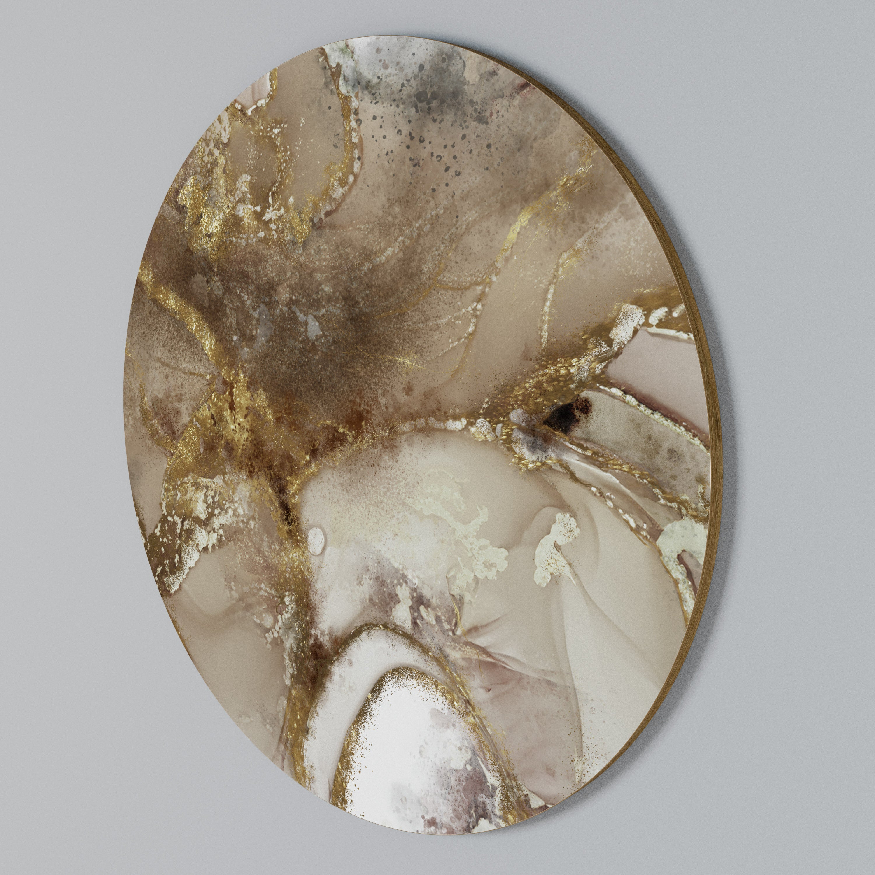 CALMING STREAMS Arte de pared redondo